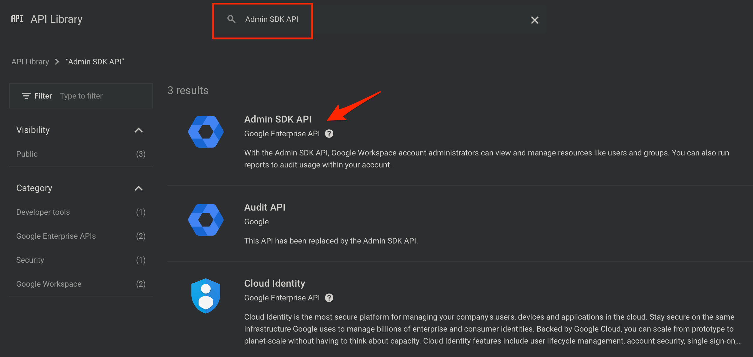 Admin SDK API