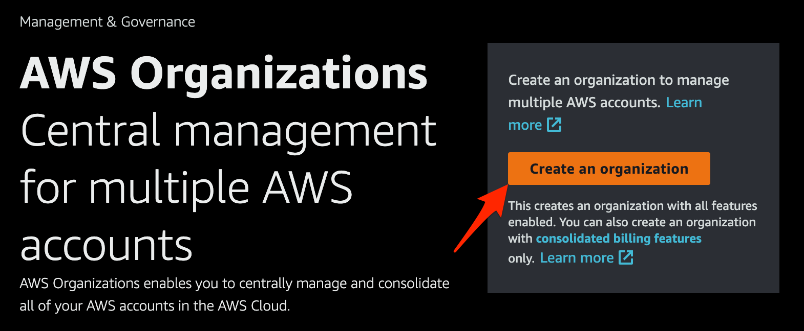 Create an Organization