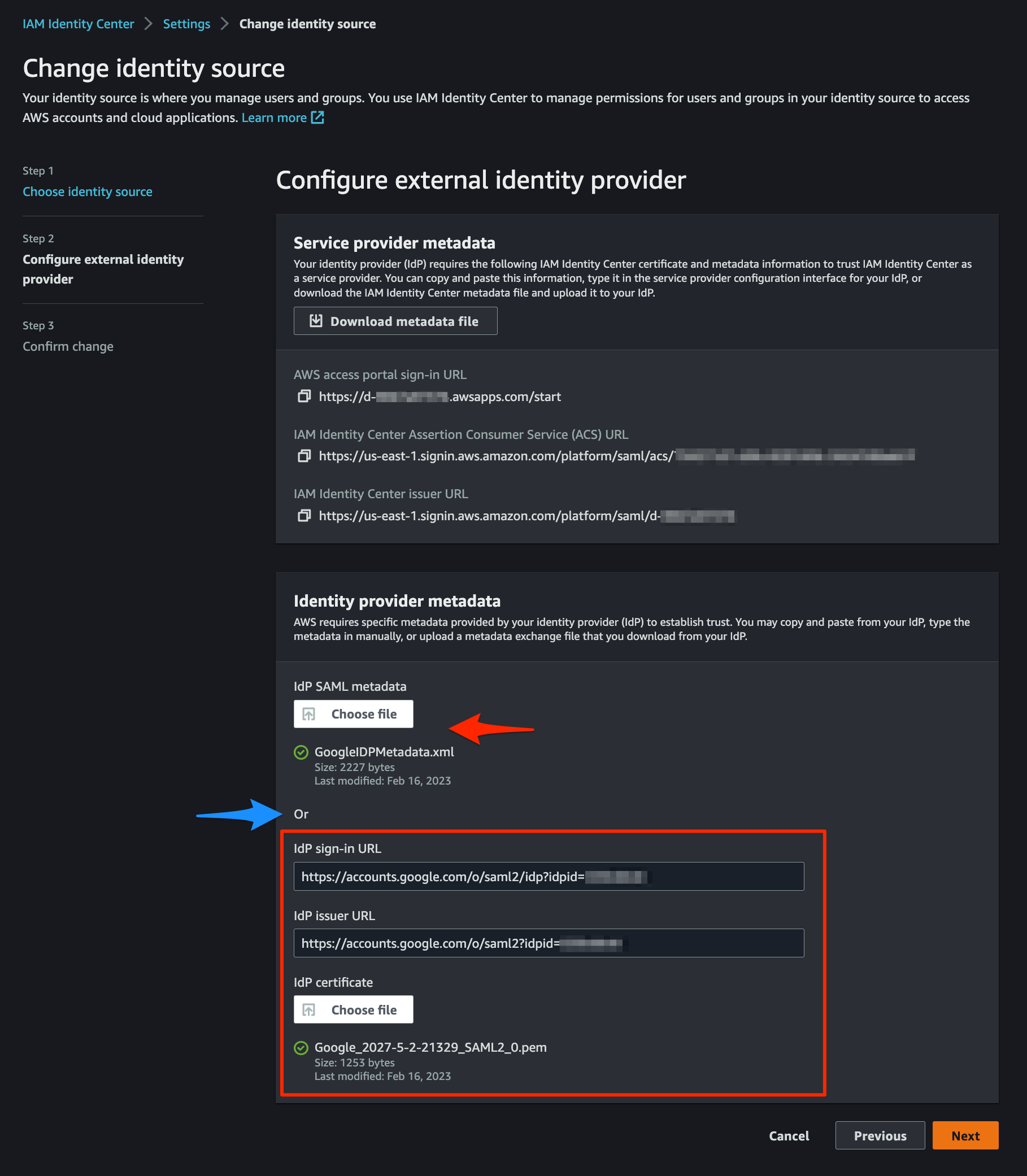 IdP Metadata